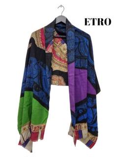 490　ETRO　大判ストール　ヤクウール混 490 ETRO 大判ストール ヤクウール混 - メルカリ
