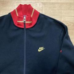 【完売】  80s バックプリント 3段 トラックジャケット ナイキ NIKE 紺タグ トップス