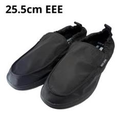 ソ　シューズ　靴　黒　25.5cm 軽量　EEE 幅広　カジュアル　男女兼用
