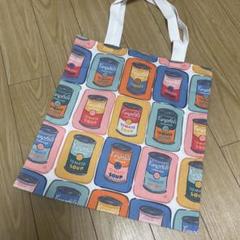 ラスト１点！大人気！可愛い　キャンベルスープ柄　トートバッグ！