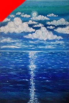 海　絵　風景画　アート　パステル画　インテリアのサムネイル
