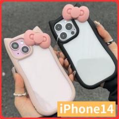 iPhone 14 スマホケース シリコン ケース カバー 猫 猫耳 キティ 風