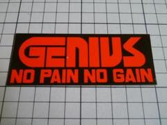 GENIUS ステッカー (101mm×39mm) 当時物 ジニアス