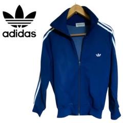 80sデサントadidas トラックジャケット ファイヤーバード ネイビー3号M