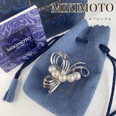 買取店】美品 MIKIMOTO ブローチ 本真珠 銀製 Silver - メルカリ
