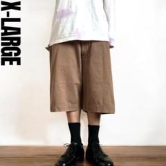 美品00s X-LARGE W32 バギーショーツ ブラウン Y2Kスケーター