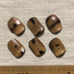 布袋竹のボタン　 2.0cm A(6個)