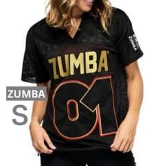新品 ZUMBA メッシュTシャツ01刺繍ロゴ