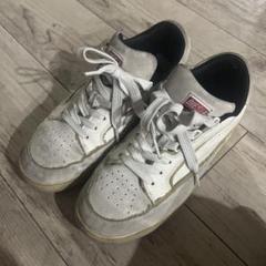 DIESEL ホワイト スエードスニーカー