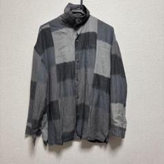 ISSEY MIYAKE グレー ネルシャツ 名作　80s 筆タグ　本人期