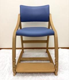 【美品】カリモク　ベネッセコラボ　デスクチェア 青色 学習椅子