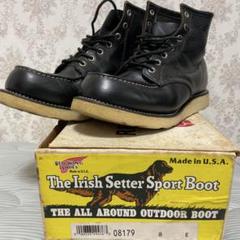 Irish Setter Sport Boot 8E ブラック‼️犬タグ