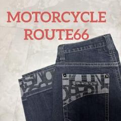 MOTORCYCLE ROUTE66 ダークブルーデニム