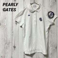 【PEARLY GATES】パーリーゲイツ ポロシャツ レディース ゴルフ 白M