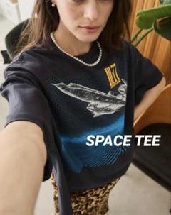 Oblada SPACE TEE オブラダ　スペース　Tシャツ　半袖　ネイビー Oblada(オブラダ)｜SPACE Tシャツ/ネイビー の通販｜ELLESHOP