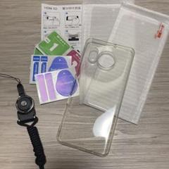 AQUOS Sense7 用の フィルム 2枚+ケース セット 透明