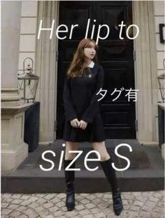 ワンピース Her lip to Polo Pleated Mini Dress Her lip to - Herlipto Polo Pleated Mini Dress Mサイズの通販