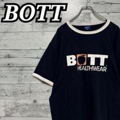 3【希少XXL】ボット♤半袖Tシャツ　リンガー　ビッグロゴ　即完売品　ネイビー