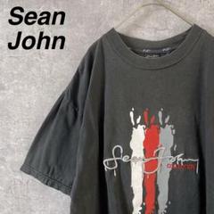 Sean John オーバーサイズ Tシャツ　半袖　刺繍ロゴ　黒　XLメンズのサムネイル