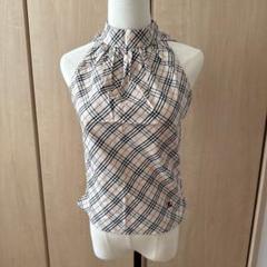 ❤️ BURBERRY BLUE LABEL ノースリーブフリル ブラウス38 新品 BURBERRY BLUE LABEL フリル ボーダー トップス 38 - メルカリ