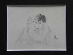 藤田嗣治、DEUX AMIES、有名画家、海外オークション超希少レゾネ 藤田嗣治、DEUX AMIES、有名画家、海外オークション超希少レゾネ