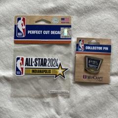 NBAオールスター2024 シール ピンバッジ 2点セット バスケットボール