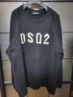 DSQUARED2 ブラック ニットセーター XL