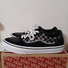 VANS チェック柄 スニーカー ブラック/グレー　美品のサムネイル