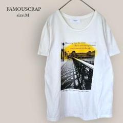 【FAMOUSCRAP】プリントTシャツ　半袖　ホワイト　M