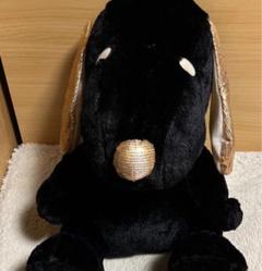 黒い犬のぬいぐるみ 大きめ