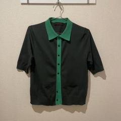 ⭐︎美品⭐︎CABaN バイカラー半袖ポロカーディガン CABaN バイカラー半袖ポロカーディガン - メルカリ