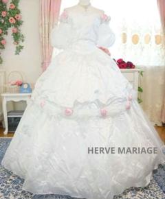フランス製アンティーク風ウェディングドレス HERVE MARIAGE フランス製アンティーク風ウェディングドレス HERVE MARIAGE