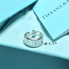ティファニー　アトラス　フープピアス　片耳　Tiffany ATLAS シルバー