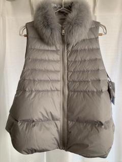 美品【定価9万】adagiettoカシミヤ ダウン リバーシブルジレ
