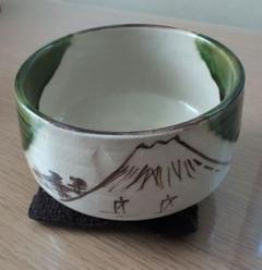 赤志野　小ぶり茶碗富士山有名作家加藤十代久作　お値下げしました。‼️ 赤志野小ぶり茶碗富士山有名作家加藤十代久作お値下げしました。‼️