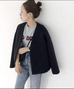 Plage 23ss スポンジショートコート　ブラック　美品 Plage - 美品 プラージュ スポンジショートコートの通販 by