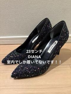 未使用級✨ DIANA レース刺繍 ポインテッドトゥ パンプス ハイヒール 23 DIANA ダイアナ】レース パンプス 花柄 刺繍 ポインテッドトゥ