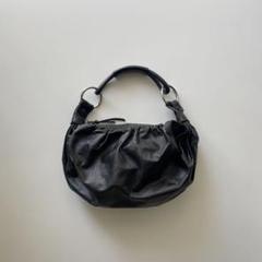 【超激レア❗️】miumiu archive レザー　巾着　90s MIU MIU 90s Archive leather hand bag メンズ