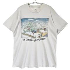 90s シングルステッチ アート イラスト ヴィンテージTシャツ 企業T
