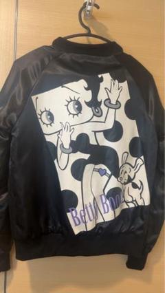 【美品】シュプリーム　BETTY BOOP　スタジャン　人気Lサイズ　即完モデル レディース 古着 00s Betty Boop ベティちゃん 豪華 本革 レザー