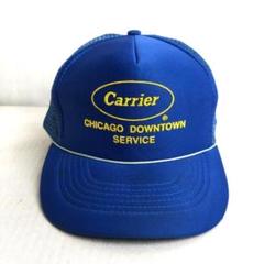 【訳あり品】US買付　キャップ　メッシュ　トラッカーキャップ　Carrier 青