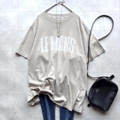 レミレリーフ テンジクレギュラーTシャツ 半袖 ベージュ ロゴT Mサイズ レミレリーフ テンジクレギュラーTシャツ 半袖 ベージュ ロゴT M