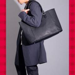 ❤熟練職人の手仕上げ❣洗練＆落ち着いた大人顔グレインレザー調♪❤トートバッグ