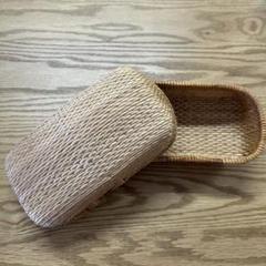 豊岡杞柳細工豊　飯行李 おにぎり入れ　美品 伝統工芸品】飯行李「むすぶ」Sサイズ / 伝統工芸品 柳行李 豊岡