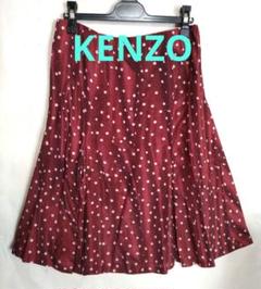 KENZO 花柄 プリーツスカート 黒/赤 サイズ36 KENZO 花柄 プリーツスカート 黒/赤 サイズ36 スカート