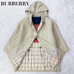 ✨入手困難✨バーバリーズ ノバチェック フードコート カシミヤ混 羊毛 40 BURBERRY バーバリー カシミヤ フード付き マフラー ポンチョ
