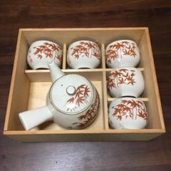 九谷焼 峰山 急須湯呑セット