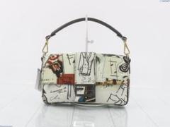 美品 希少色フェンディマンマバケットアクセサリーポーチライム