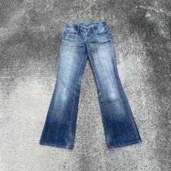Archive denim flare pants Y2K grunge 00s
