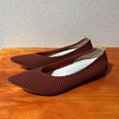 40 Offen オッフェン　ニット　フラットシューズ オッフェン offen ニット フラットシューズ 赤 レッド 26cm 42
